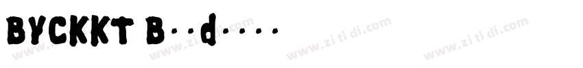 BYCKKT Bold字体转换